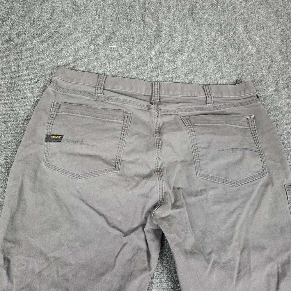 Ariat Pants Men's 38x31 Rebar M4 DuraStretch Gray Made Tough Work 1003025